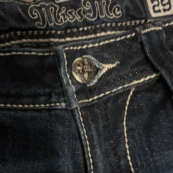 Miss Me Women's Embellished Dark Blue Jeans - Picture 6 of 8